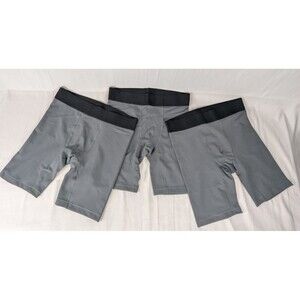 3 Pair American Apparel Compression Bike Shorts Men's Size Medium Gray Athletic
